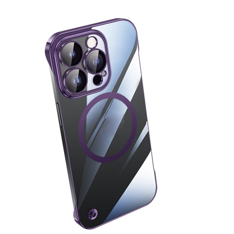 For iPhone 13 Pro Electroplating Frameless Magsafe Magnetic PC Phone Case(Deep Purple) - iPhone 13 Pro Cases by buy2fix | Online Shopping UK | buy2fix