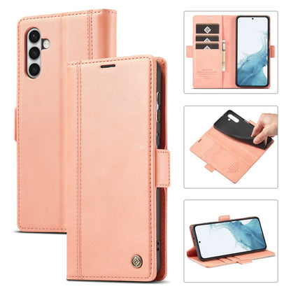 For Samsung Galaxy S23 5G LC.IMEEKE PU + TPU Skin-friendly Feeling Leather Phone Case(Rose Gold) - Galaxy S23 5G Cases by LC.IMEEKE | Online Shopping UK | buy2fix