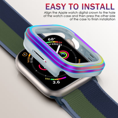 For Apple Watch Ultra 49mm Aluminum Alloy + TPU 2 in 1 Protective Case(Iridescent) - Watch Cases by buy2fix | Online Shopping UK | buy2fix