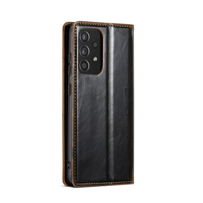 For Samsung Galaxy A33 5G CaseMe 003 Crazy Horse Texture Leather Phone Case(Coffee) - Galaxy Phone Cases by CaseMe | Online Shopping UK | buy2fix