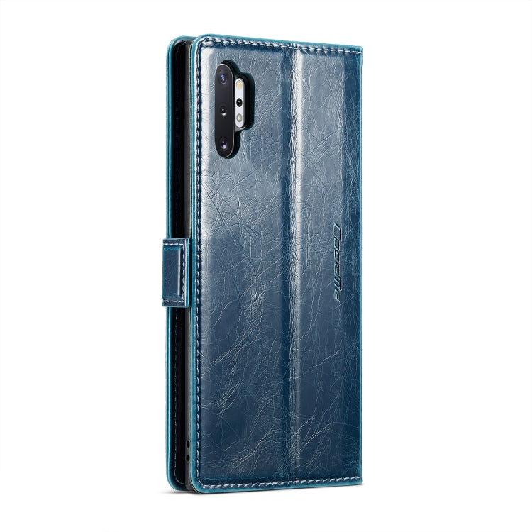 For Samsung Galaxy Note10+ CaseMe 003 Crazy Horse Texture Leather Phone Case(Blue) - Galaxy Phone Cases by CaseMe | Online Shopping UK | buy2fix