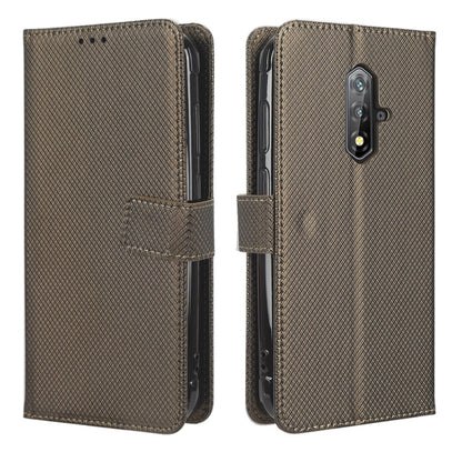 For Blackview BV5200 Diamond Texture Leather Phone Case(Brown) - More Brand by buy2fix | Online Shopping UK | buy2fix