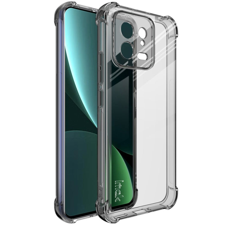 For Xiaomi 13 5G imak Shockproof Airbag TPU Phone Case(Transparent Black) - Xiaomi Cases by imak | Online Shopping UK | buy2fix