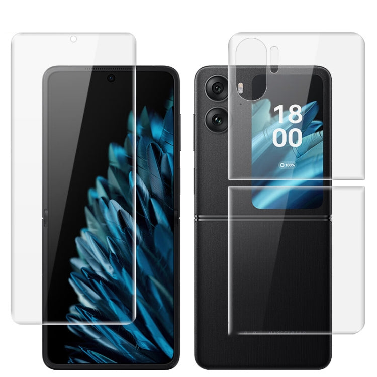 For OPPO Find N2 Flip 5G 1 Sets imak Curved Full Screen Hydrogel Film (Screen+Back) - OPPO Tempered Glass by imak | Online Shopping UK | buy2fix