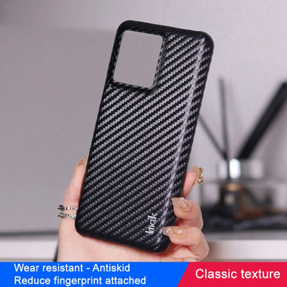 For Xiaomi 13 5G 7.98mm Glass Version IMAK Ruiyi Series Carbon Fiber PU + PC Phone Case(Black) - 13 Cases by imak | Online Shopping UK | buy2fix