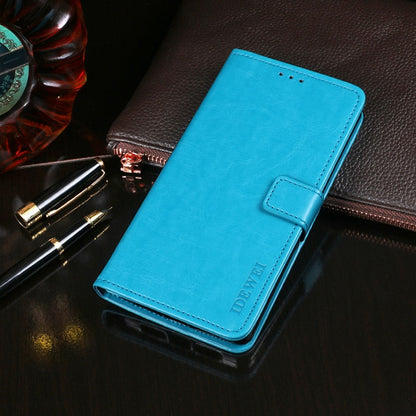 For Blackview A80 Pro idewei Crazy Horse Texture Horizontal Flip Leather Case with Holder & Card Slots & Wallet(Sky Blue) - More Brand by idewei | Online Shopping UK | buy2fix