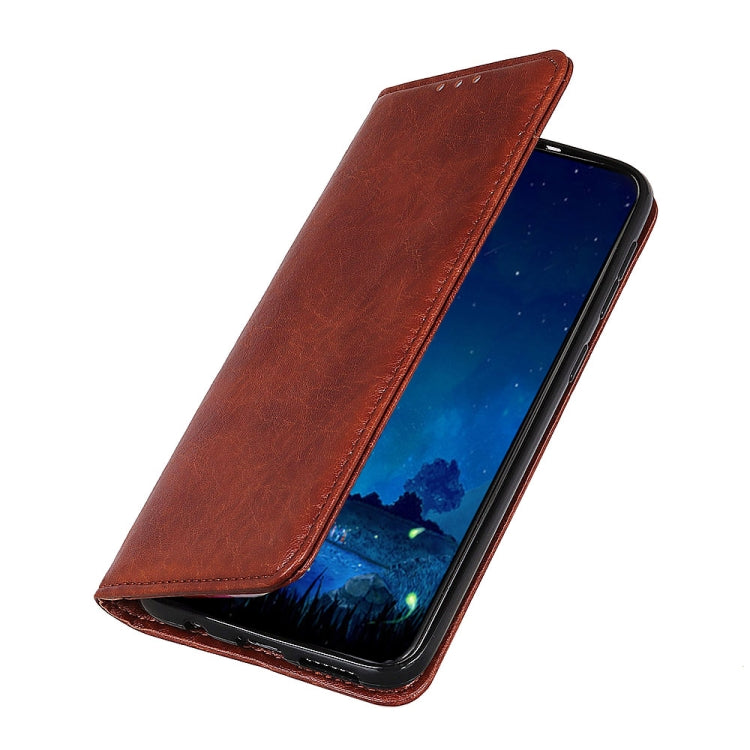 For OnePlus 11 5G Magnetic Crazy Horse Texture Leather Phone Case(Brown) - OnePlus Cases by buy2fix | Online Shopping UK | buy2fix