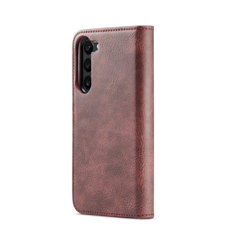 For Samsung Galaxy S23 5G DG.MING Crazy Horse Texture Detachable Magnetic Leather Case(Red) - Galaxy S23 5G Cases by DG.MING | Online Shopping UK | buy2fix