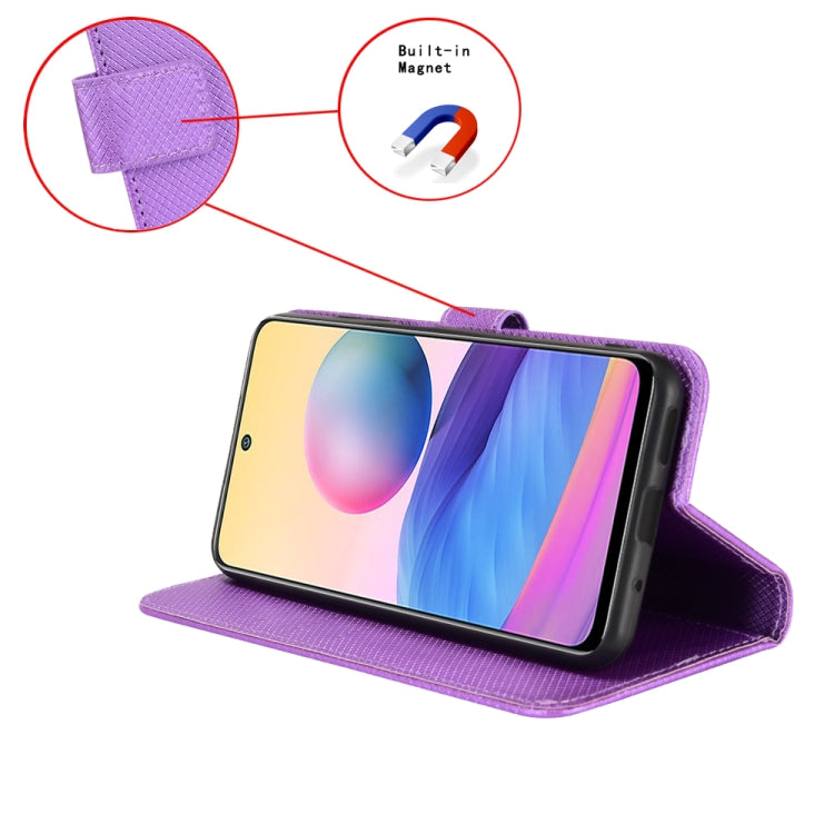 For Blackview BV7200 Diamond Texture Leather Phone Case(Purple) - More Brand by buy2fix | Online Shopping UK | buy2fix