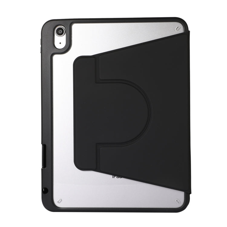 2 in 1 Acrylic Split Rotating Leather Tablet Case For iPad Air 13 2024 / iPad Pro 12.9 2022 / 2020 / 2021 / 2018(Black) - iPad Pro 12.9 (2022/2021) Cases by buy2fix | Online Shopping UK | buy2fix