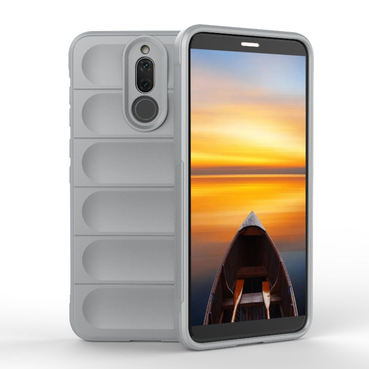 For Huawei Mate 10 Lite Magic Shield TPU + Flannel Phone Case(Grey) - Huawei Cases by buy2fix | Online Shopping UK | buy2fix