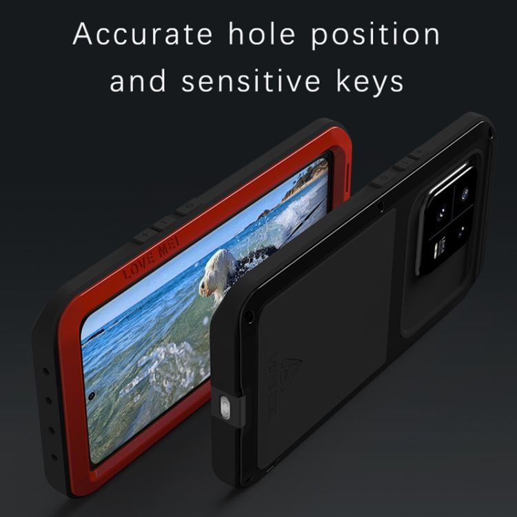 For Xiaomi 13 Pro LOVE MEI Metal Shockproof Life Waterproof Dustproof Phone Case(Red) - 13 Pro Cases by LOVE MEI | Online Shopping UK | buy2fix