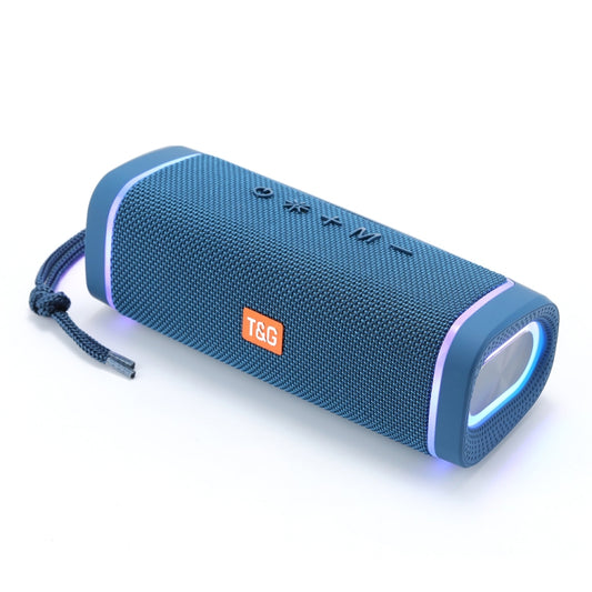 T&G TG375 Outdoor Portable LED Light RGB Wireless Bluetooth Speaker Subwoofer(Blue) - Desktop Speaker by T&G | Online Shopping UK | buy2fix