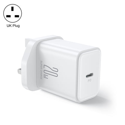 JOYROOM TCF06 Flash Series 20W USB-C/Type-C Single Port Charger, Specification:UK Plug(White) - USB Charger by JOYROOM | Online Shopping UK | buy2fix