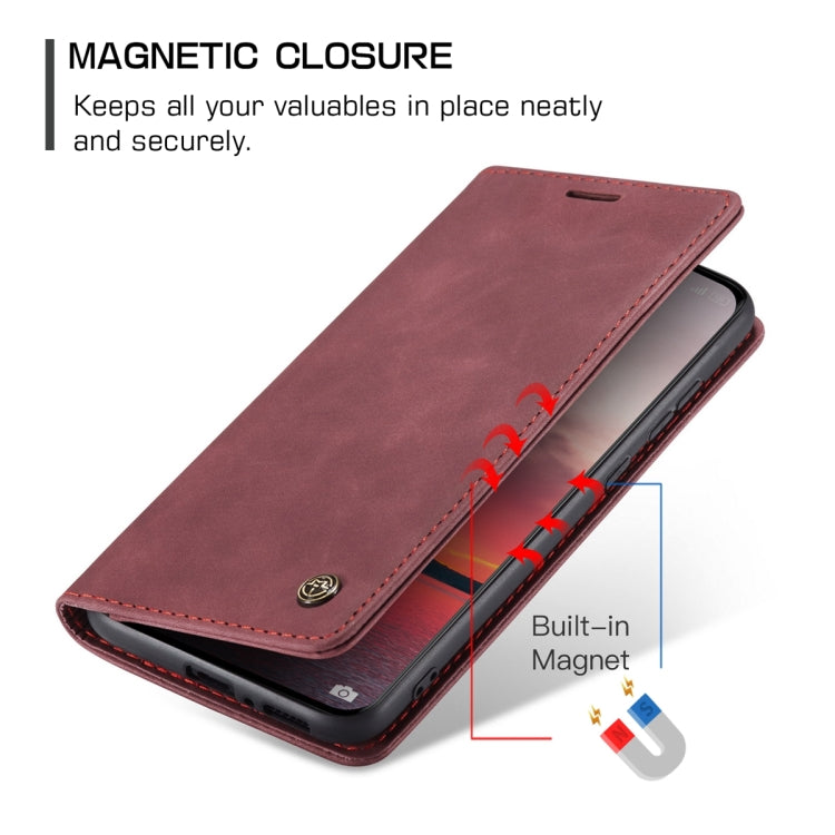 For Xiaomi 13 Pro CaseMe 013 Multifunctional Horizontal Flip Leather Phone Case(Wine Red) - Xiaomi Cases by CaseMe | Online Shopping UK | buy2fix