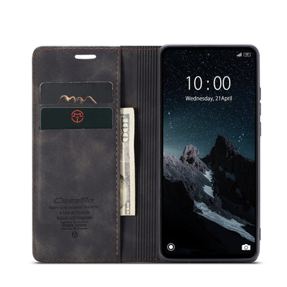 For Xiaomi Redmi 11A / 12C CaseMe 013 Multifunctional Horizontal Flip Leather Phone Case(Black) - Xiaomi Cases by CaseMe | Online Shopping UK | buy2fix