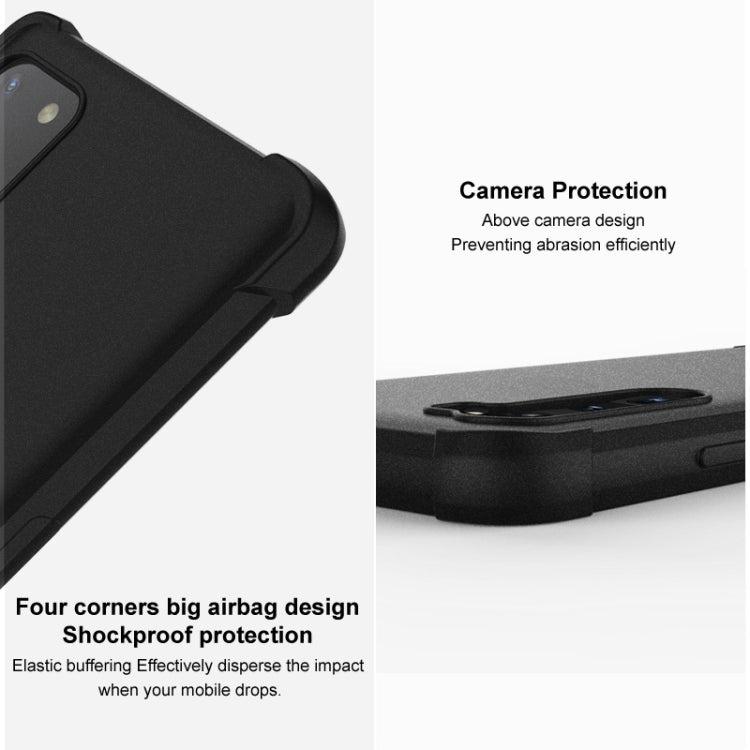 For Samsung Galaxy S23 5G imak Shockproof Airbag TPU Phone Case(Matte Black) - Galaxy S23 5G Cases by imak | Online Shopping UK | buy2fix