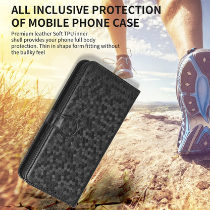 For Blackview A85 Honeycomb Dot Texture Leather Phone Case(Gold) - More Brand by buy2fix | Online Shopping UK | buy2fix