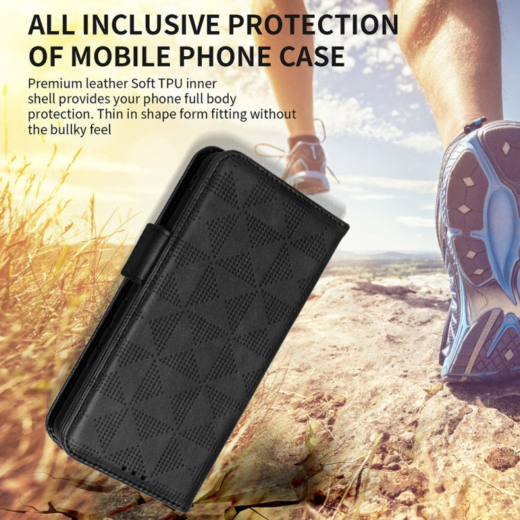 For Blackview A85 Symmetrical Triangle Leather Phone Case(Brown) - More Brand by buy2fix | Online Shopping UK | buy2fix