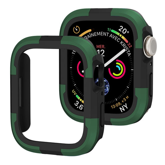 For Apple Watch Series SE 2&6&SE&5&4 40mm Armor Frame Watch Case(Green) - Watch Cases by buy2fix | Online Shopping UK | buy2fix