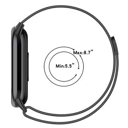 For Xiaomi Mi Band 8 Milanese Metal Watch Band(Silver) - Watch Bands by buy2fix | Online Shopping UK | buy2fix