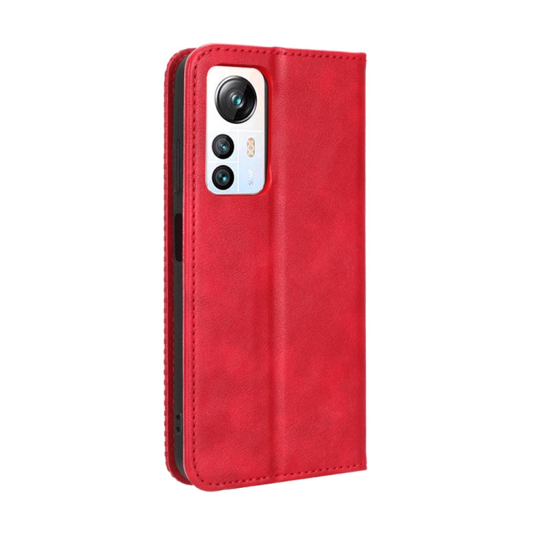 For Blackview A85 Magnetic Buckle Retro Texture Leather Phone Case(Red) - More Brand by buy2fix | Online Shopping UK | buy2fix