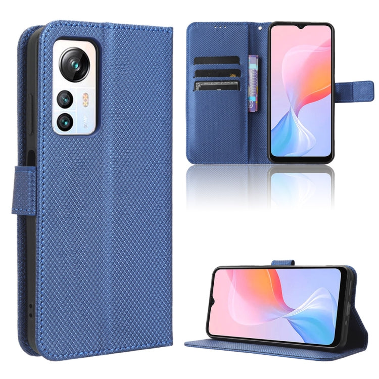 For Blackview A85 Diamond Texture Leather Phone Case(Blue) - More Brand by buy2fix | Online Shopping UK | buy2fix