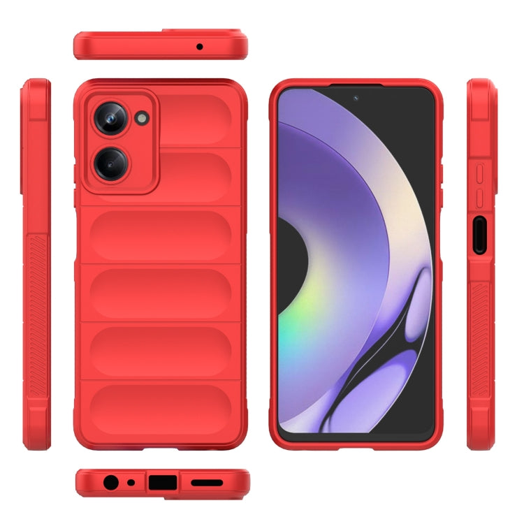 For Realme 10 Pro 5G Magic Shield TPU + Flannel Phone Case(White) - Realme Cases by buy2fix | Online Shopping UK | buy2fix