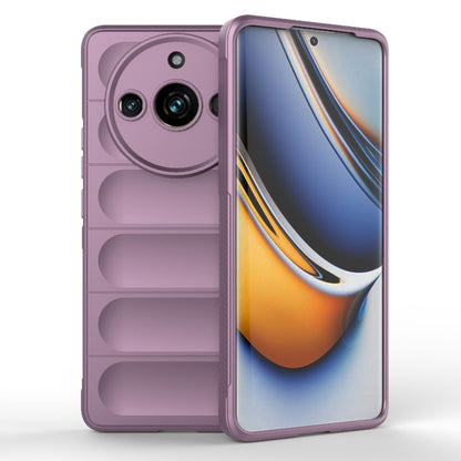 For Realme 11 Pro 5G/11 Pro+ 5G Magic Shield TPU + Flannel Phone Case(Purple) - Realme Cases by buy2fix | Online Shopping UK | buy2fix