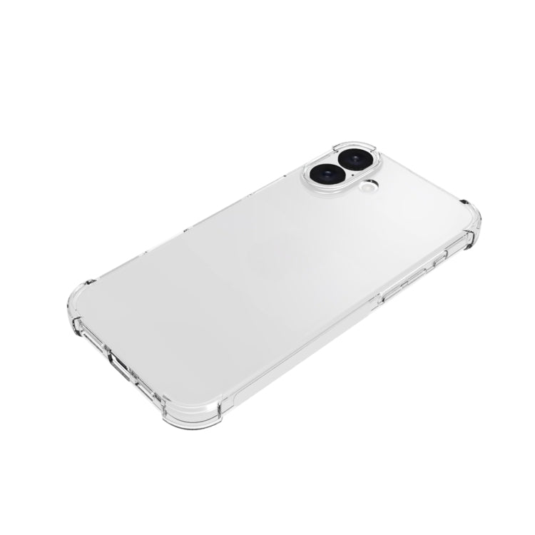 For iPhone 16 Plus Shockproof Non-slip Thickening TPU Phone Case(Transparent) - iPhone 16 Plus Cases by buy2fix | Online Shopping UK | buy2fix