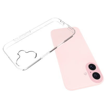 For iPhone 16 Waterproof Texture TPU Phone Case(Transparent) - iPhone 16 Cases by buy2fix | Online Shopping UK | buy2fix