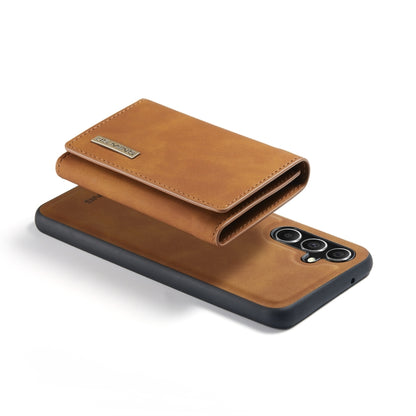 For Samsung Galaxy A34 5G DG.MING M1 Series 3-Fold Multi Card Wallet + Magnetic Phone Case(Brown) - Galaxy Phone Cases by DG.MING | Online Shopping UK | buy2fix