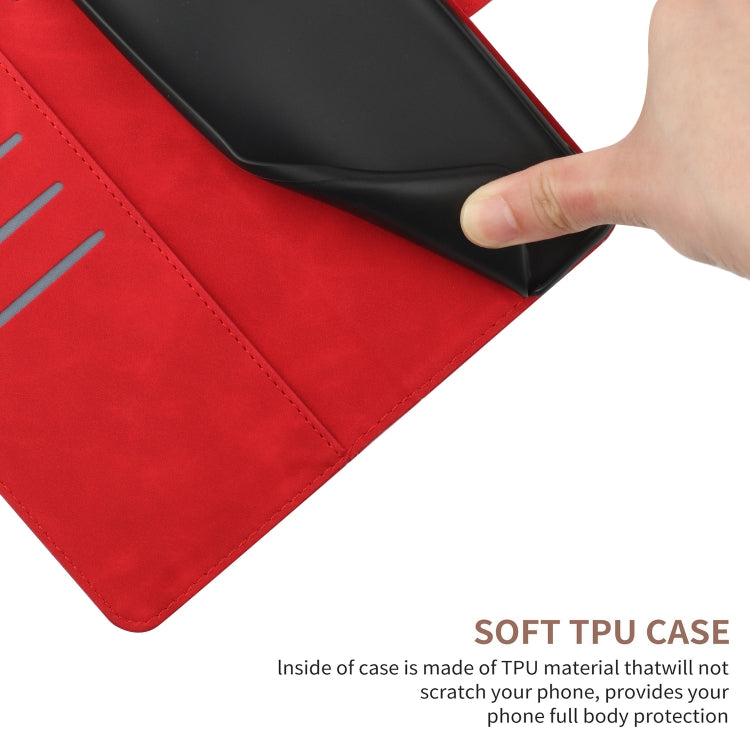 For Xiaomi Redmi A3 Stitching Embossed Leather Phone Case(Red) - Xiaomi Cases by buy2fix | Online Shopping UK | buy2fix