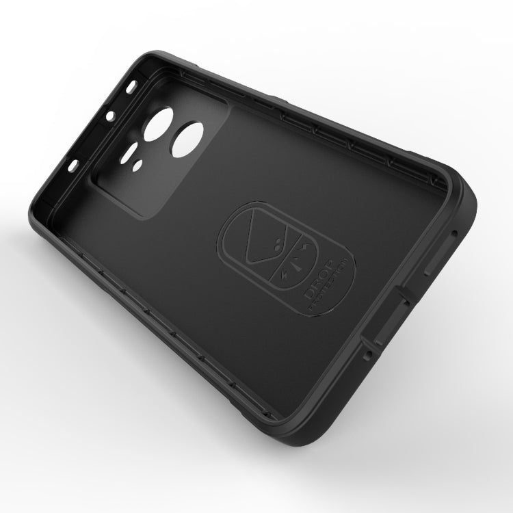 For Xiaomi Redmi K60 Ultra Magic Shield TPU + Flannel Phone Case(Black) - Redmi K60 Ultra Cases by buy2fix | Online Shopping UK | buy2fix