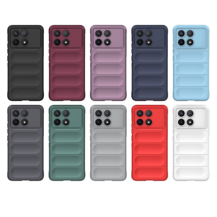 For Xiaomi Redmi K70 / K70 Pro 5G Magic Shield TPU + Flannel Phone Case(White) - K70 Pro Cases by buy2fix | Online Shopping UK | buy2fix