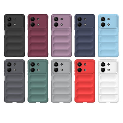 For Xiaomi Redmi Note 13R Pro 5G Magic Shield TPU + Flannel Phone Case(Dark Grey) - Xiaomi Cases by buy2fix | Online Shopping UK | buy2fix