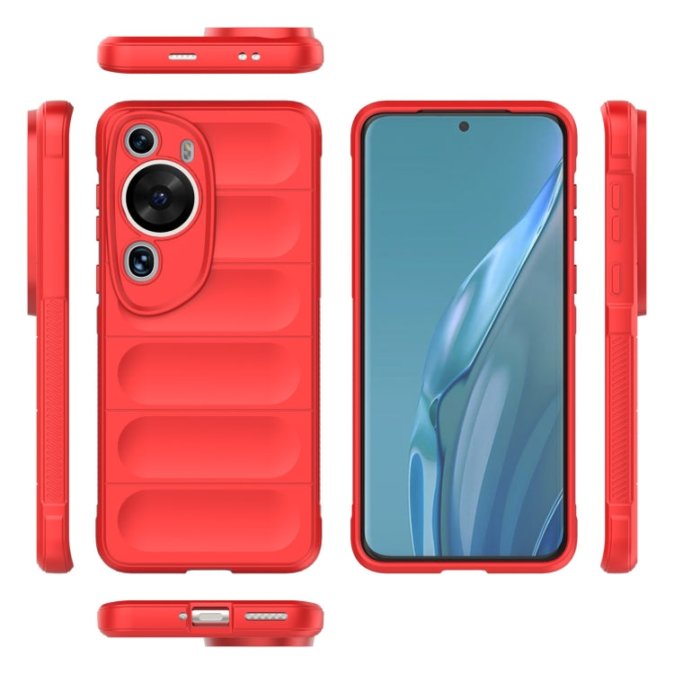 For Huawei P60 Art Magic Shield TPU + Flannel Phone Case(Dark Blue) - Huawei Cases by buy2fix | Online Shopping UK | buy2fix