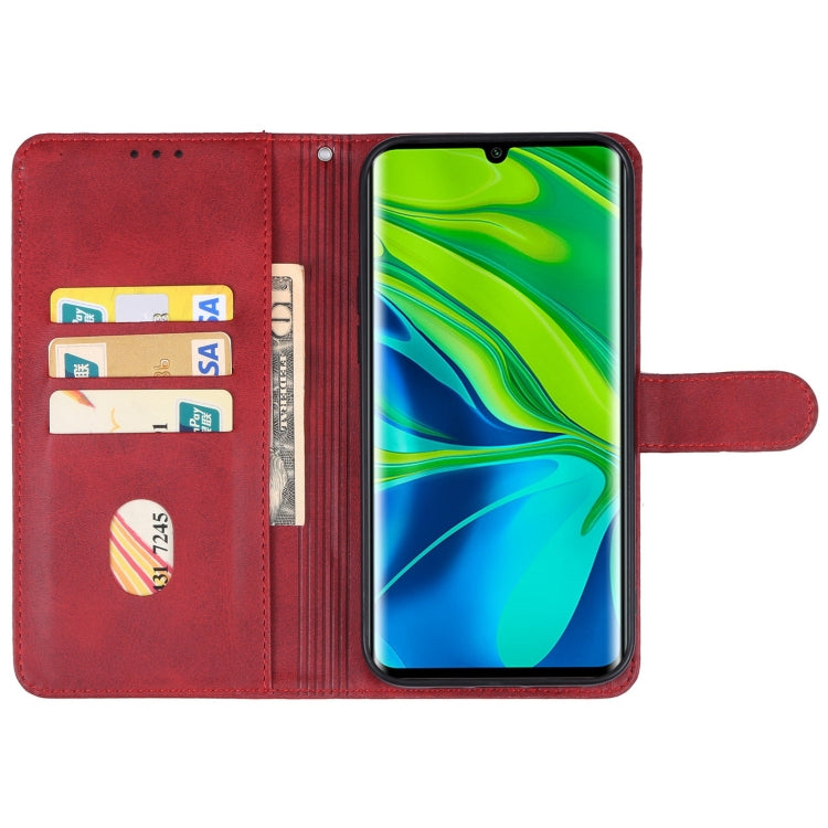 For Xiaomi Mi Note 10 Pro Leather Phone Case(Red) - Xiaomi Cases by buy2fix | Online Shopping UK | buy2fix