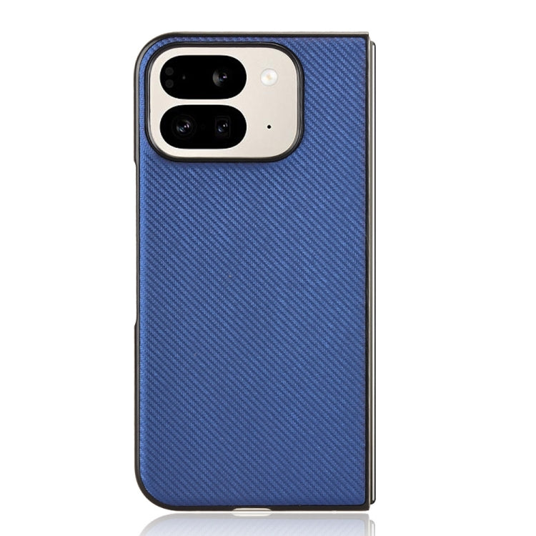 For Google Pixel 9 Pro Fold PU Leather PC Phone Case(Blue) - Google Cases by buy2fix | Online Shopping UK | buy2fix