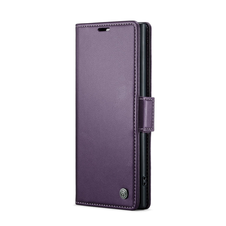 For Samsung Galaxy Note10+ CaseMe 023 Butterfly Buckle Litchi Texture RFID Anti-theft Leather Phone Case(Pearly Purple) - Galaxy Phone Cases by CaseMe | Online Shopping UK | buy2fix