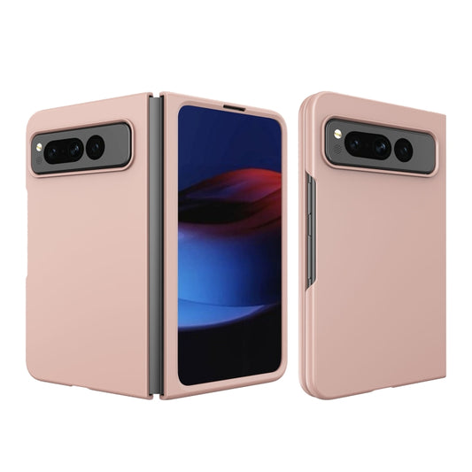 For Google Pixel Fold Oil-sprayed Integrated Phone Case(Gold) - Google Cases by buy2fix | Online Shopping UK | buy2fix