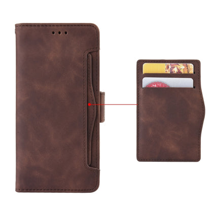 For Motorola Edge 40 Neo 5G Skin Feel Calf Texture Card Slots Leather Phone Case(Brown) - Motorola Cases by buy2fix | Online Shopping UK | buy2fix