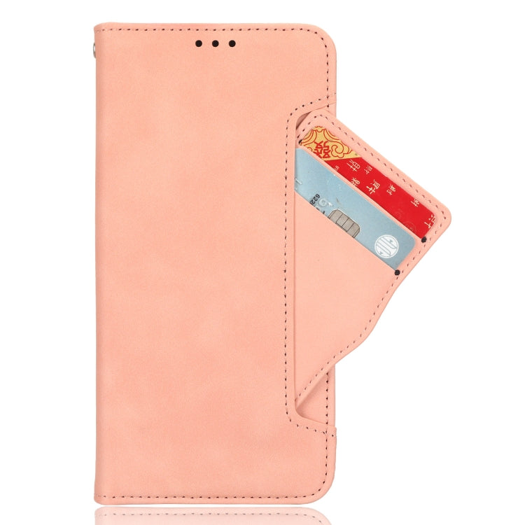 For Google Pixel 9 Skin Feel Calf Texture Card Slots Leather Phone Case(Pink) - Google Cases by buy2fix | Online Shopping UK | buy2fix