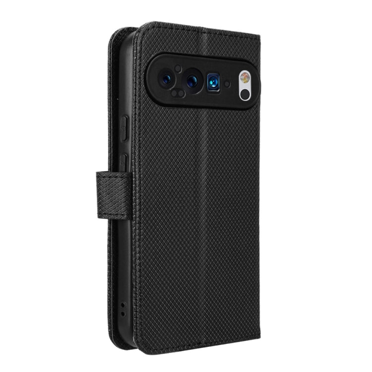 For Google Pixel 9 Diamond Texture Leather Phone Case(Black) - Google Cases by buy2fix | Online Shopping UK | buy2fix