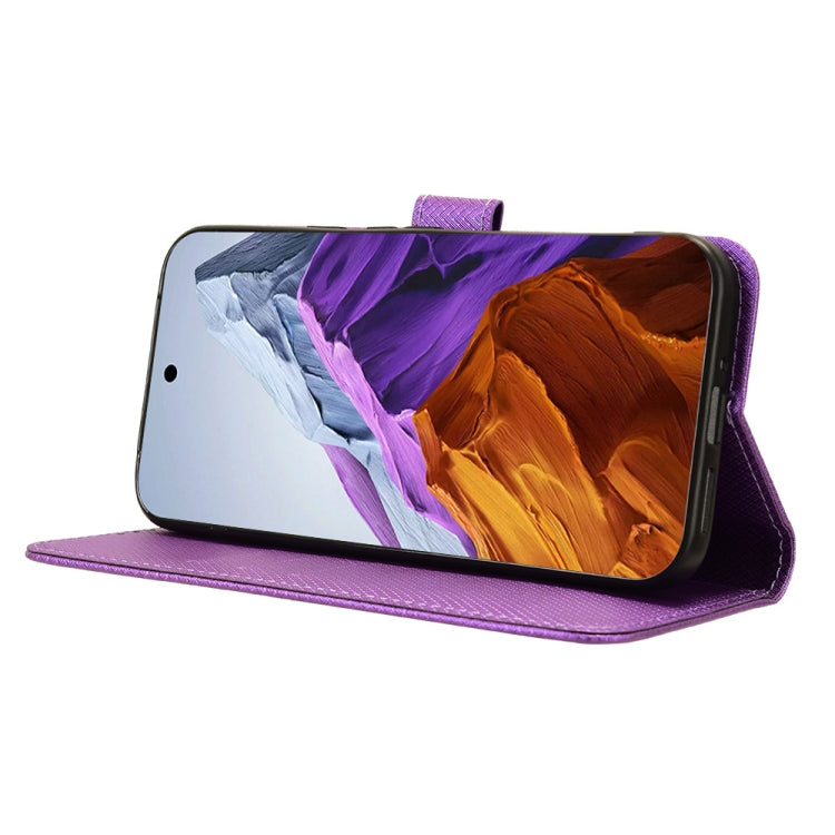 For Google Pixel 9 Diamond Texture Leather Phone Case(Purple) - Google Cases by buy2fix | Online Shopping UK | buy2fix