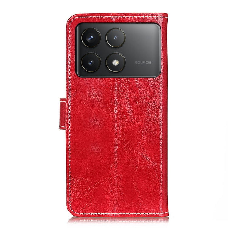 For Xiaomi Redmi K70 5G / K70 Pro 5G Retro Crazy Horse Texture Leather Phone Case(Red) - K70 Cases by buy2fix | Online Shopping UK | buy2fix