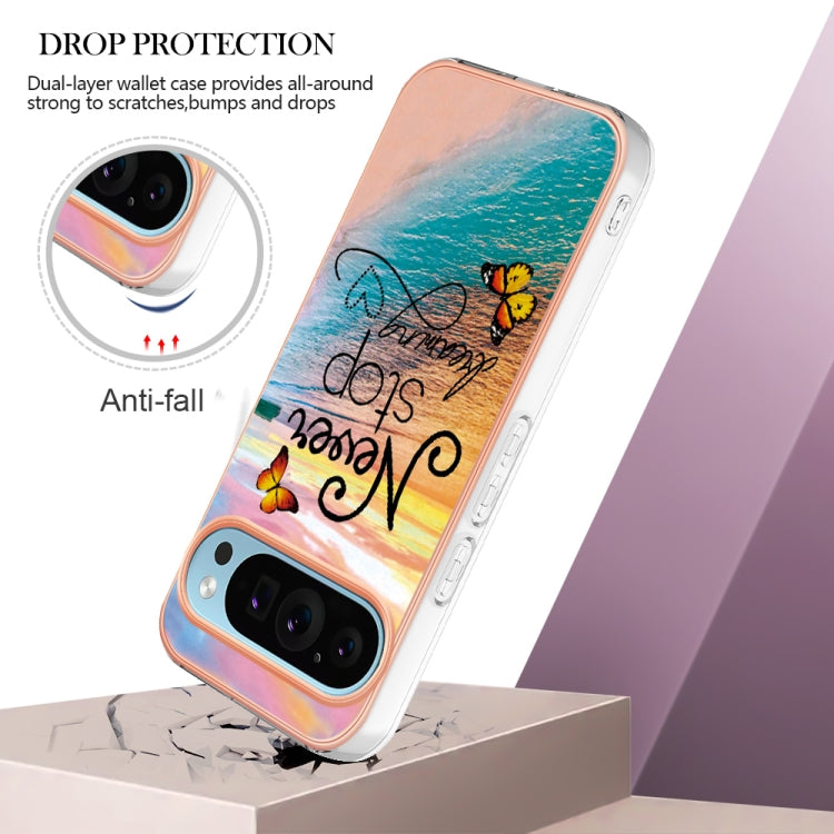 For Google Pixel 9 Pro XL Electroplating IMD TPU Phone Case(Dream Butterfly) - Google Cases by buy2fix | Online Shopping UK | buy2fix