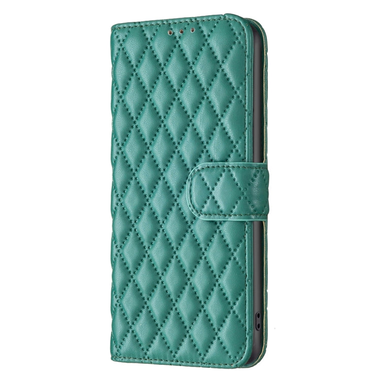 For Google Pixel 9 Pro Diamond Lattice Wallet Leather Flip Phone Case(Green) - Google Cases by buy2fix | Online Shopping UK | buy2fix