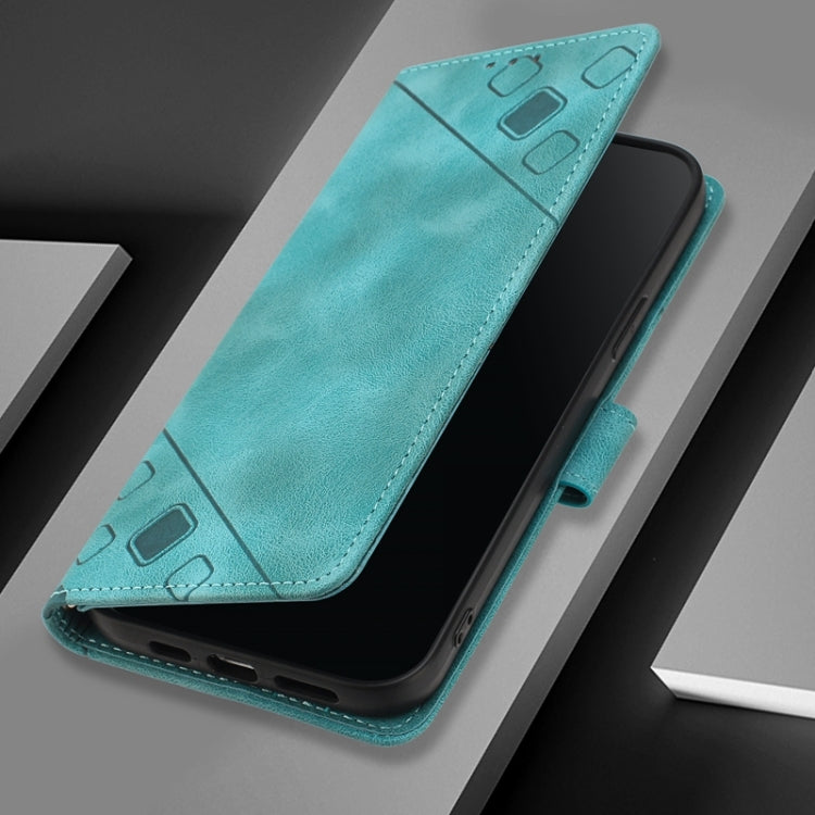 For Xiaomi Redmi K70 / K70 Pro Skin Feel Embossed Leather Phone Case(Green) - K70 Cases by buy2fix | Online Shopping UK | buy2fix