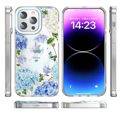 For iPhone 15 Pro MagSafe Magnetic TPU Phone Case(Small Floral) - iPhone 15 Pro Cases by buy2fix | Online Shopping UK | buy2fix